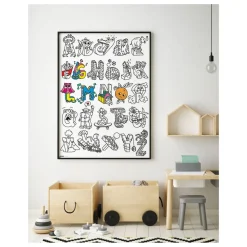 Poster géant à colorier ABC