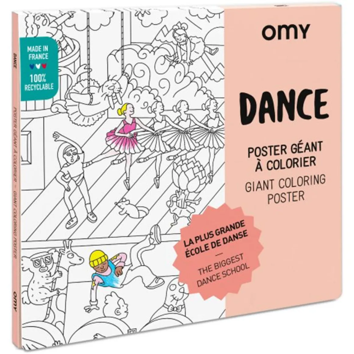 Poster géant Dance à colorier