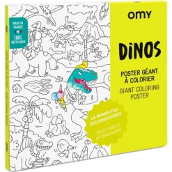 Poster géant Dinos à colorier