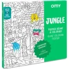 Poster géant Jungle à colorier