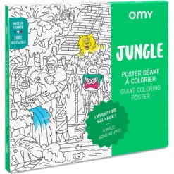 Poster géant Jungle à colorier