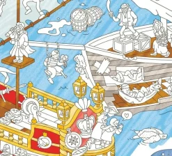 Poster géant Pirates à colorier