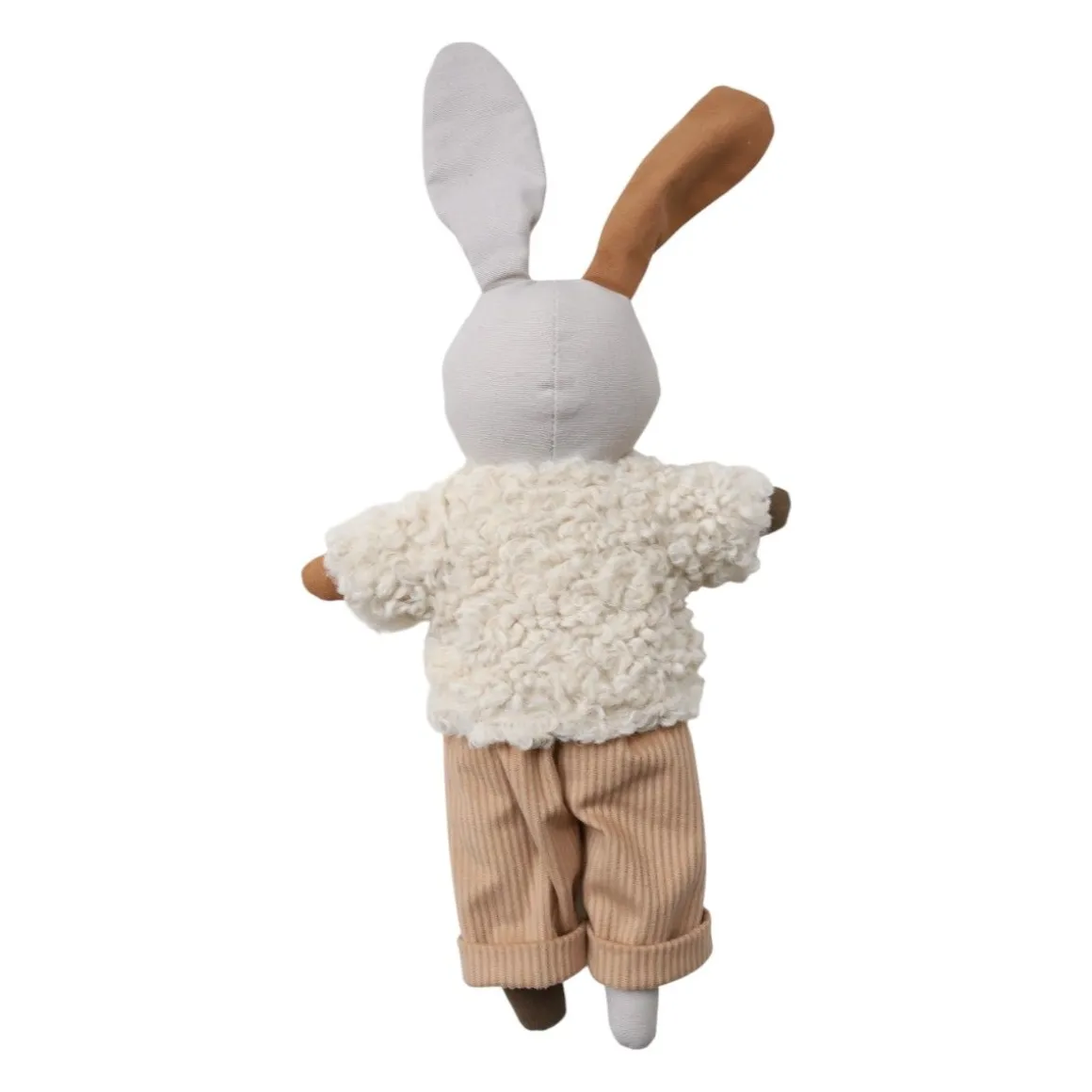 Poupée en tissu Lapinou pantalon velours