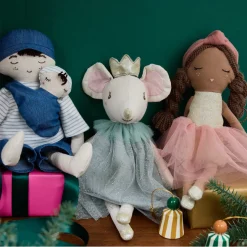 Poupée en tissu Papa Andréa et son bébé