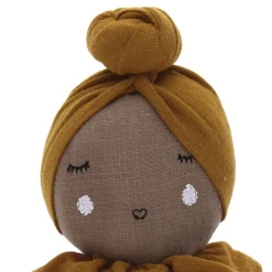 Poupée hochet culbuto chignon - Terre de feu