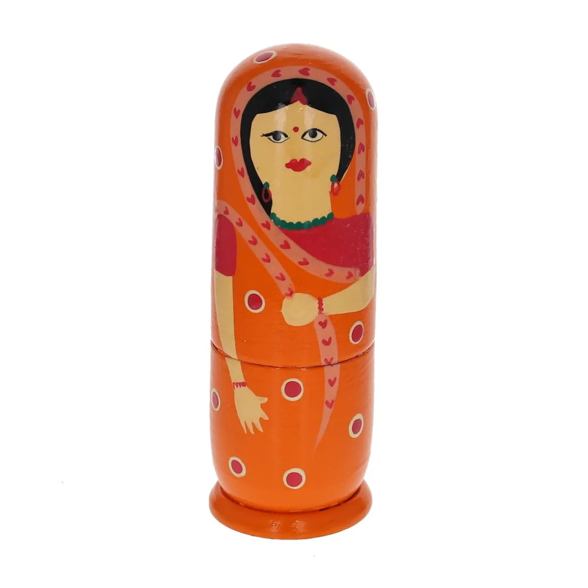Poupées gigognes indiennes 5 pièces - Mariage Indien