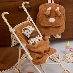 Poussette pour poupée avec chancelière et sac - Bébé Highland