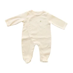 Pyjama bébé crème pointelle