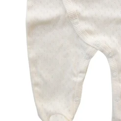 Pyjama bébé crème pointelle