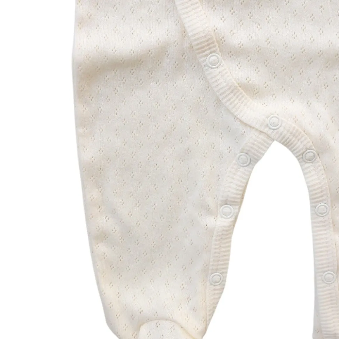 Pyjama bébé crème pointelle