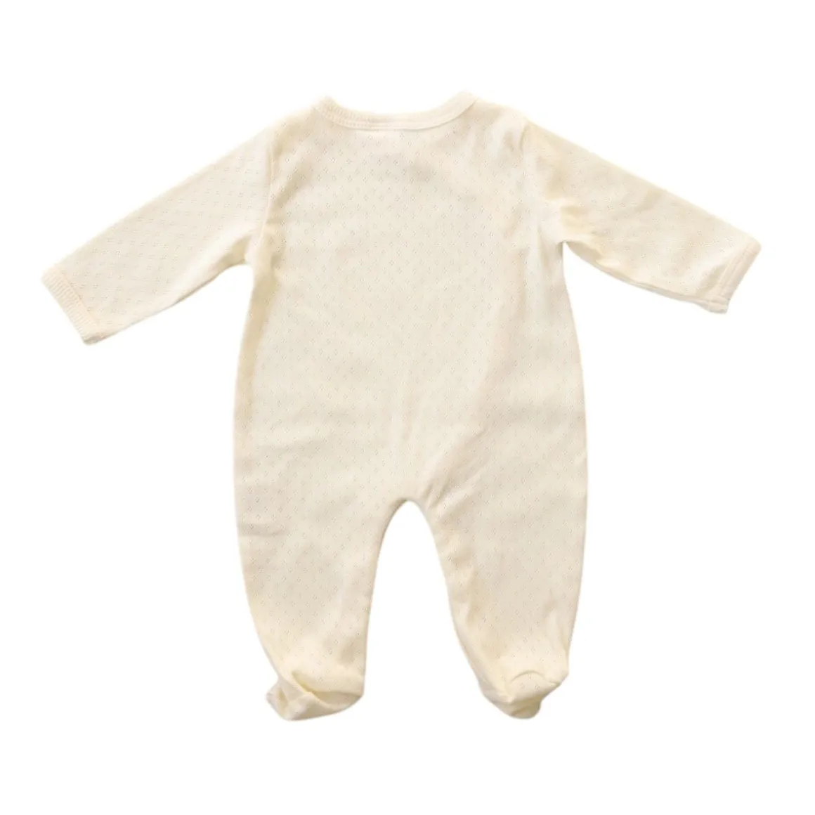 Pyjama bébé crème pointelle
