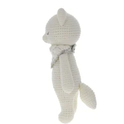 Renard argenté debout en crochet