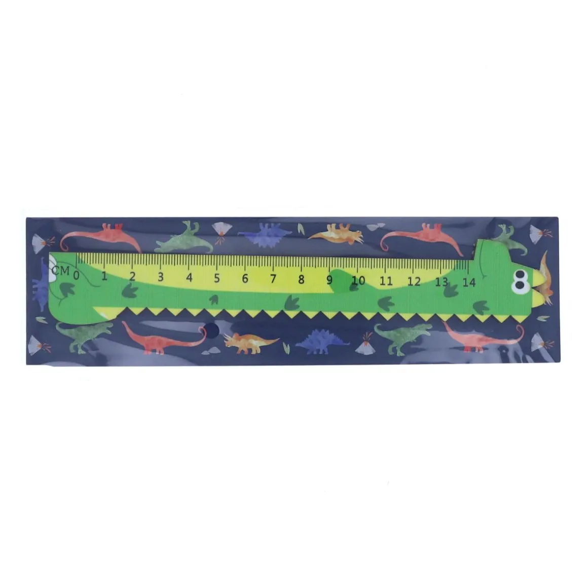 Règle dinosaure verte