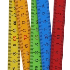 Règle en bois dépliable 1 mètre multicolore