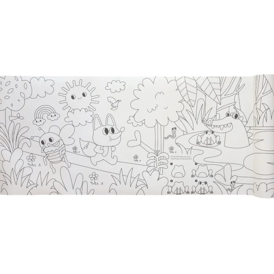 Rouleau de 10 posters à colorier - Le monde des animaux