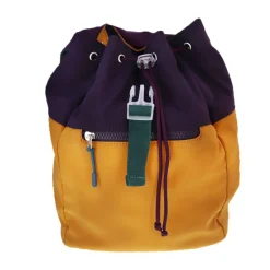 Sac à dos enfant color block bleu et jaune