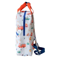 Sac à dos enfant double poignées véhicules et chiens - Croquette