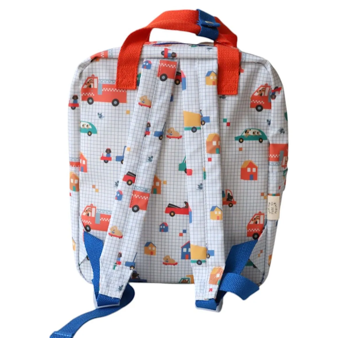 Sac à dos enfant double poignées véhicules et chiens - Croquette