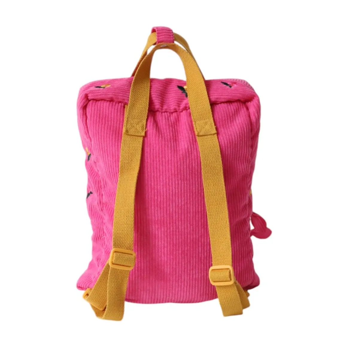 Sac à dos enfant en velours rose - La vie en rose