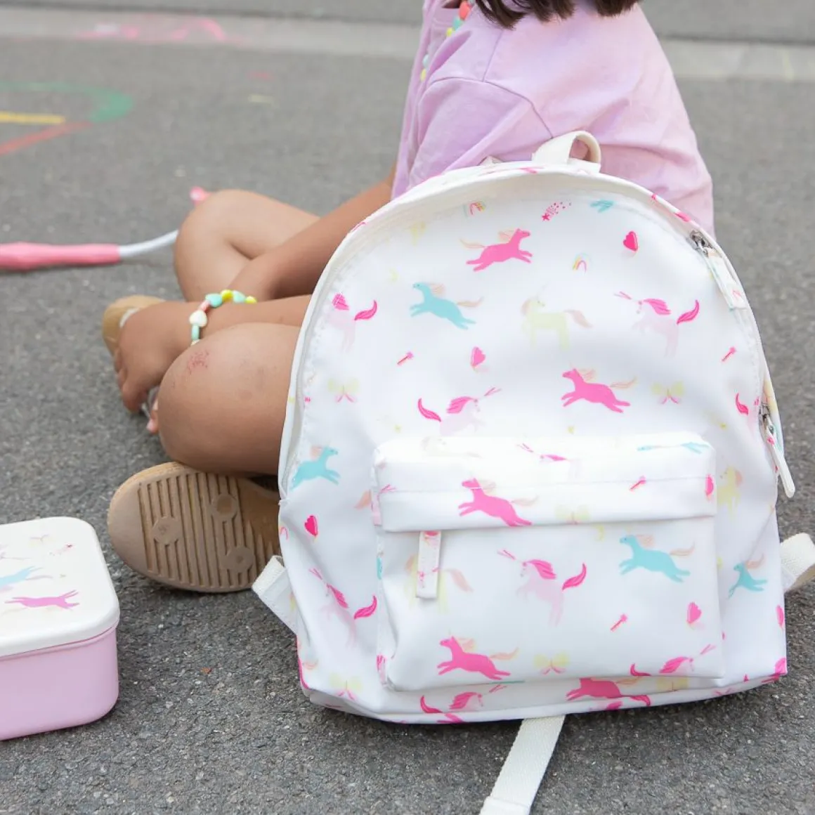 Sac à dos enfant licorne multicolores