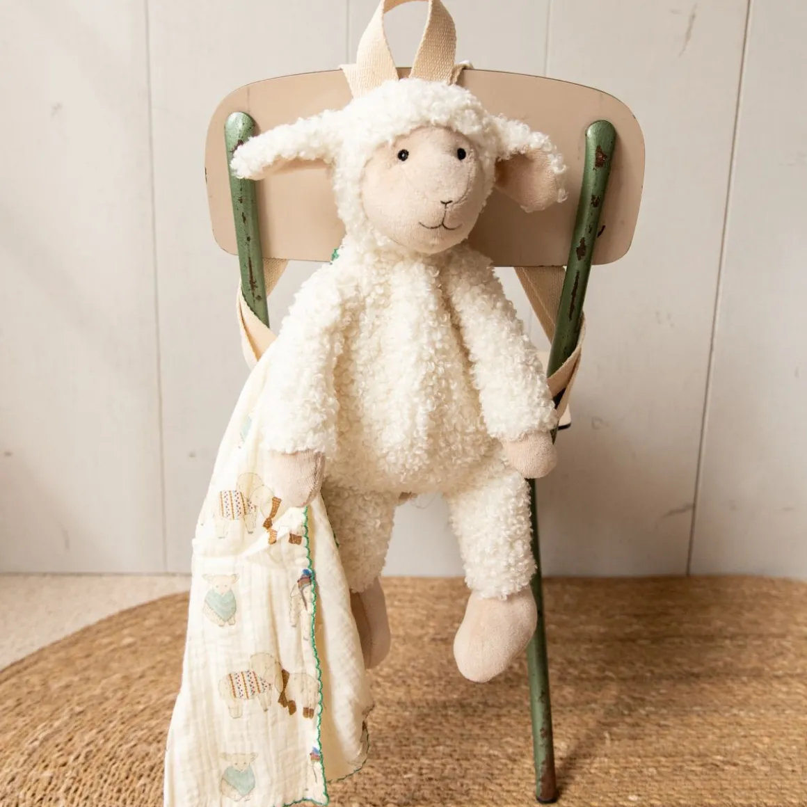 Sac à dos enfant peluche - Doux comme un agneau