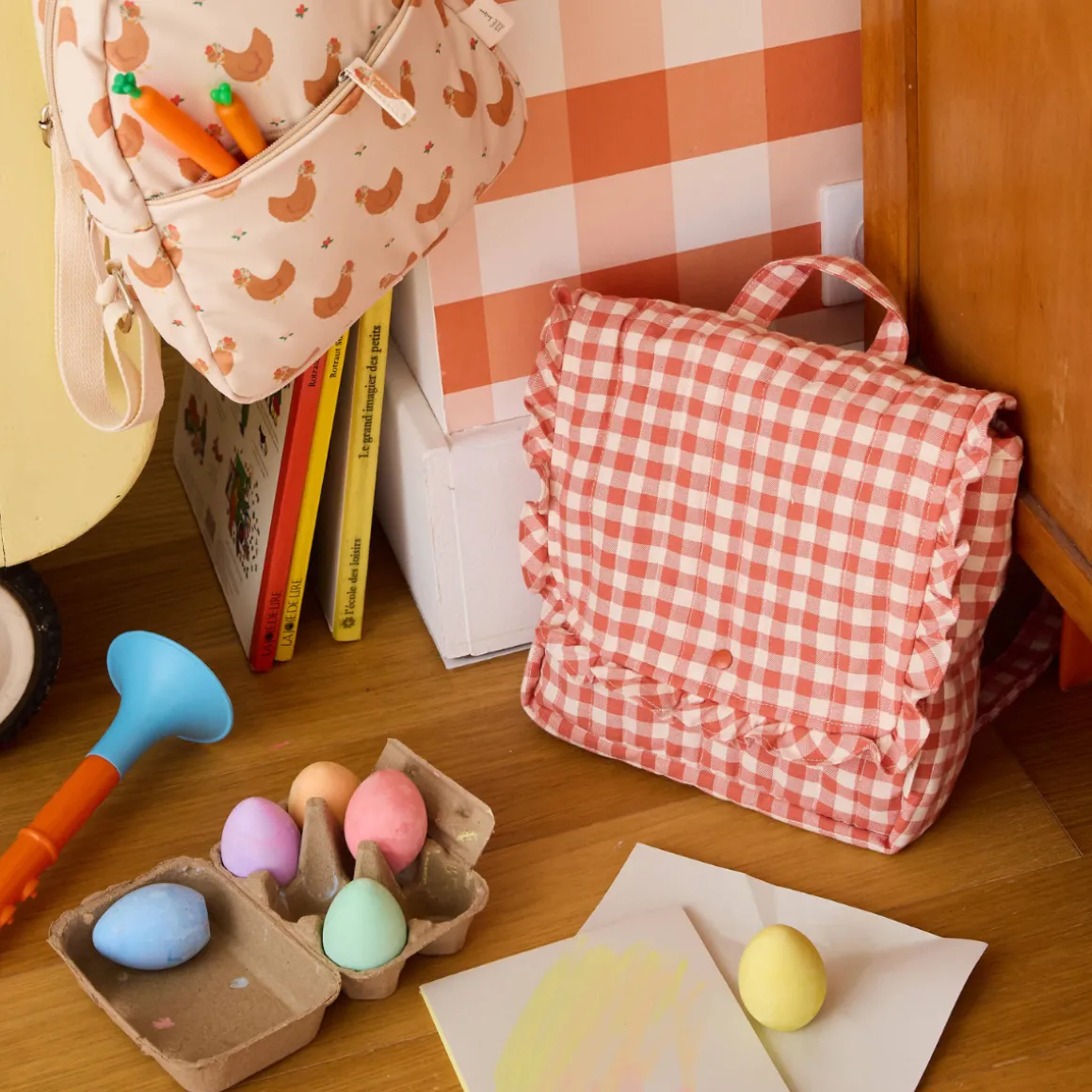 Sac à dos enfant poules - La petite poule rousse
