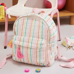 Sac à dos enfant rayé multicolore - Miaou