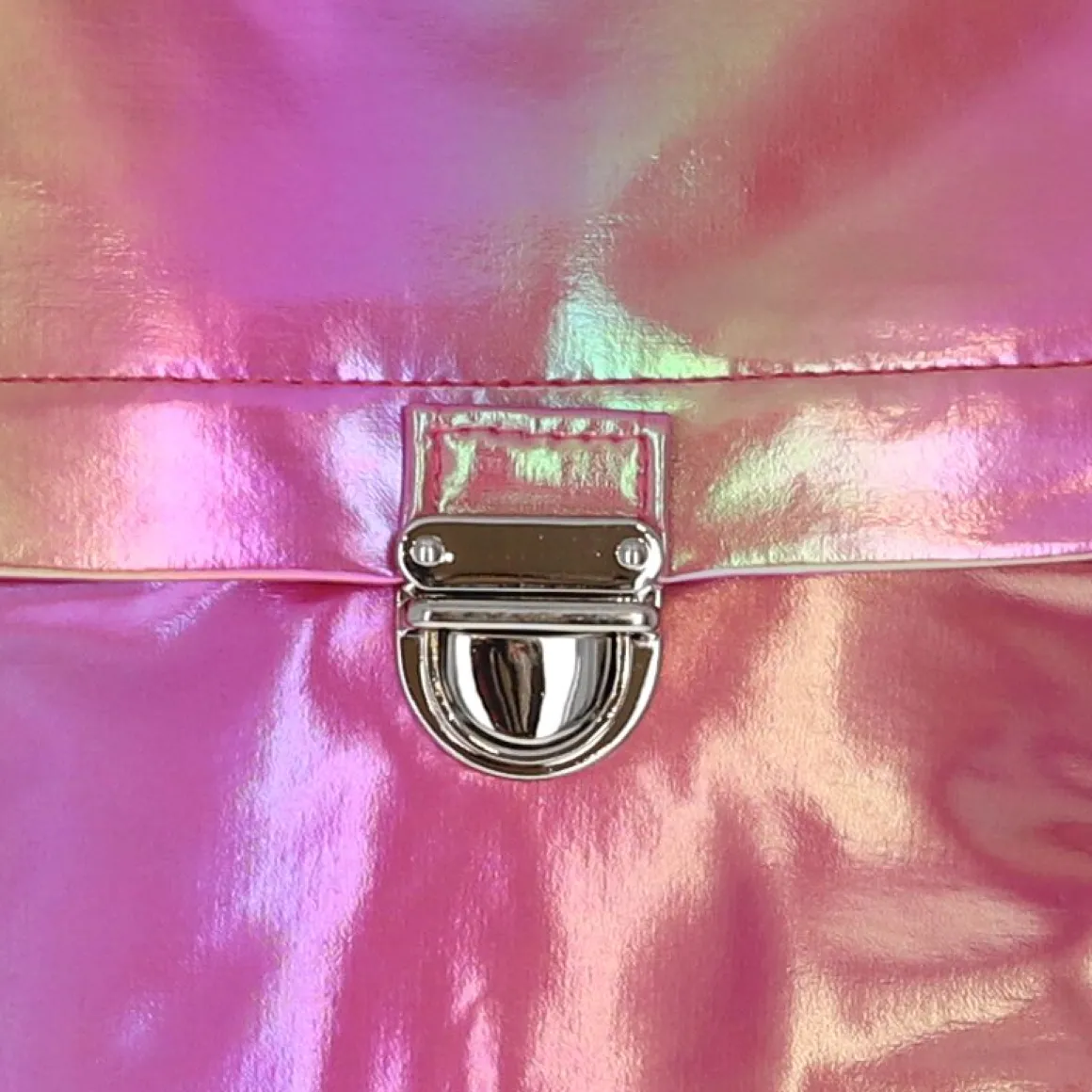Sac à dos enfant rose à reflets irisés
