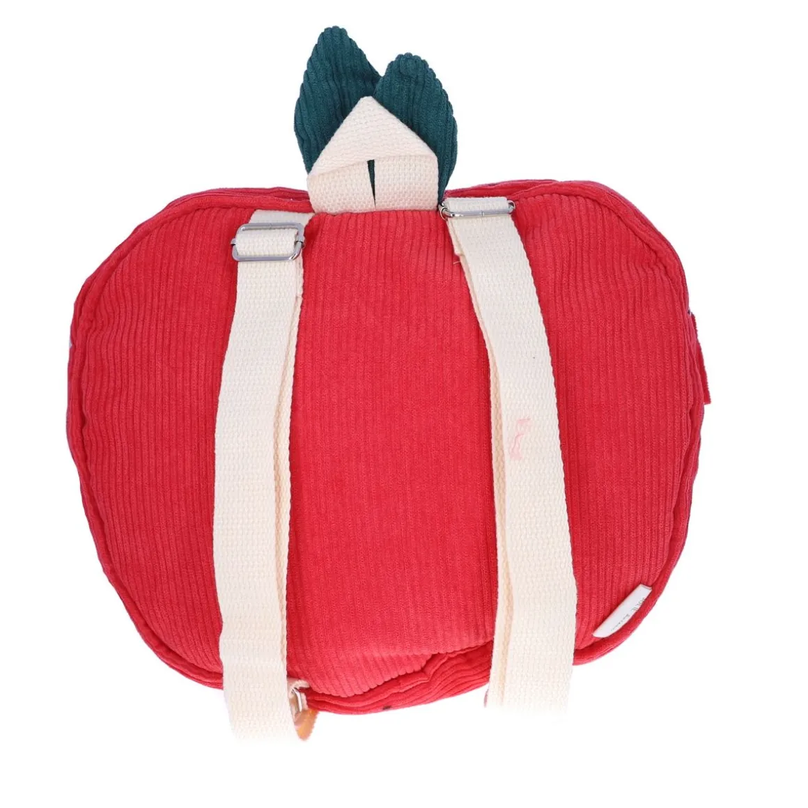 Sac à dos enfant velours pomme - Dans mon jardin