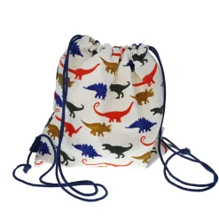 Sac à dos pochon enfant dinosaures