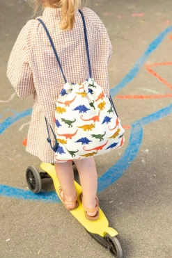 Sac à dos pochon enfant dinosaures