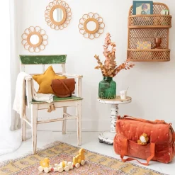 Sac à langer velours terracotta