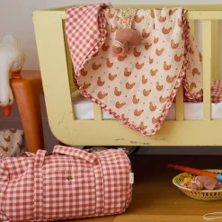 Sac à langer vichy - La petite poule rousse