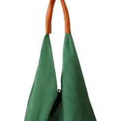 Sac à mains d'épaule cuir souple vert