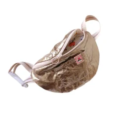 Sac banane enfant métallisé doré - La vie en rose