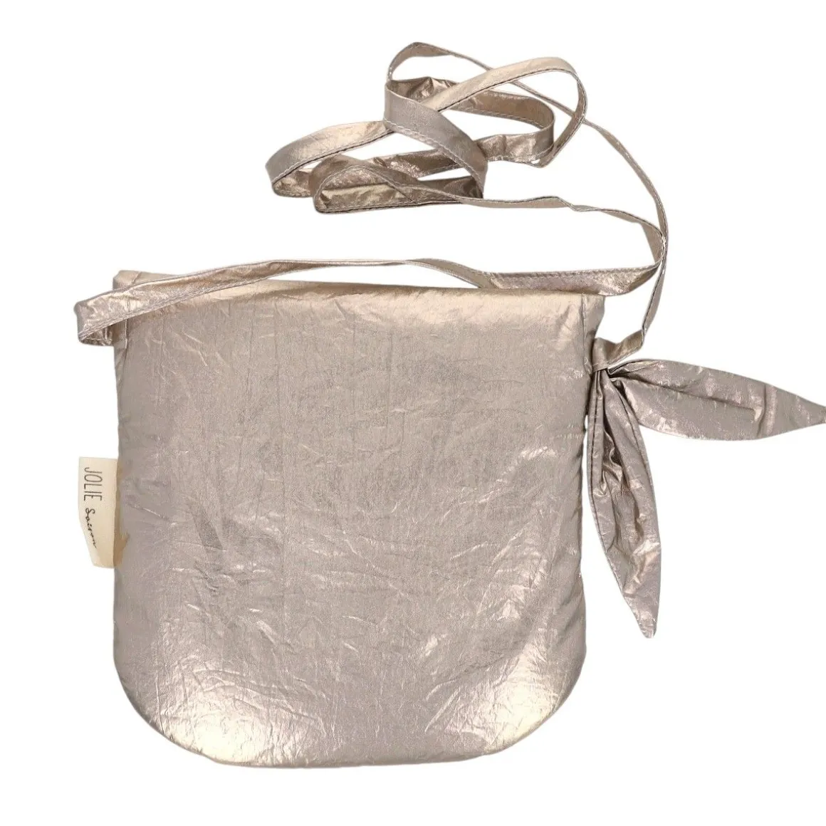 Sac bandoulière enfant métallisé doré
