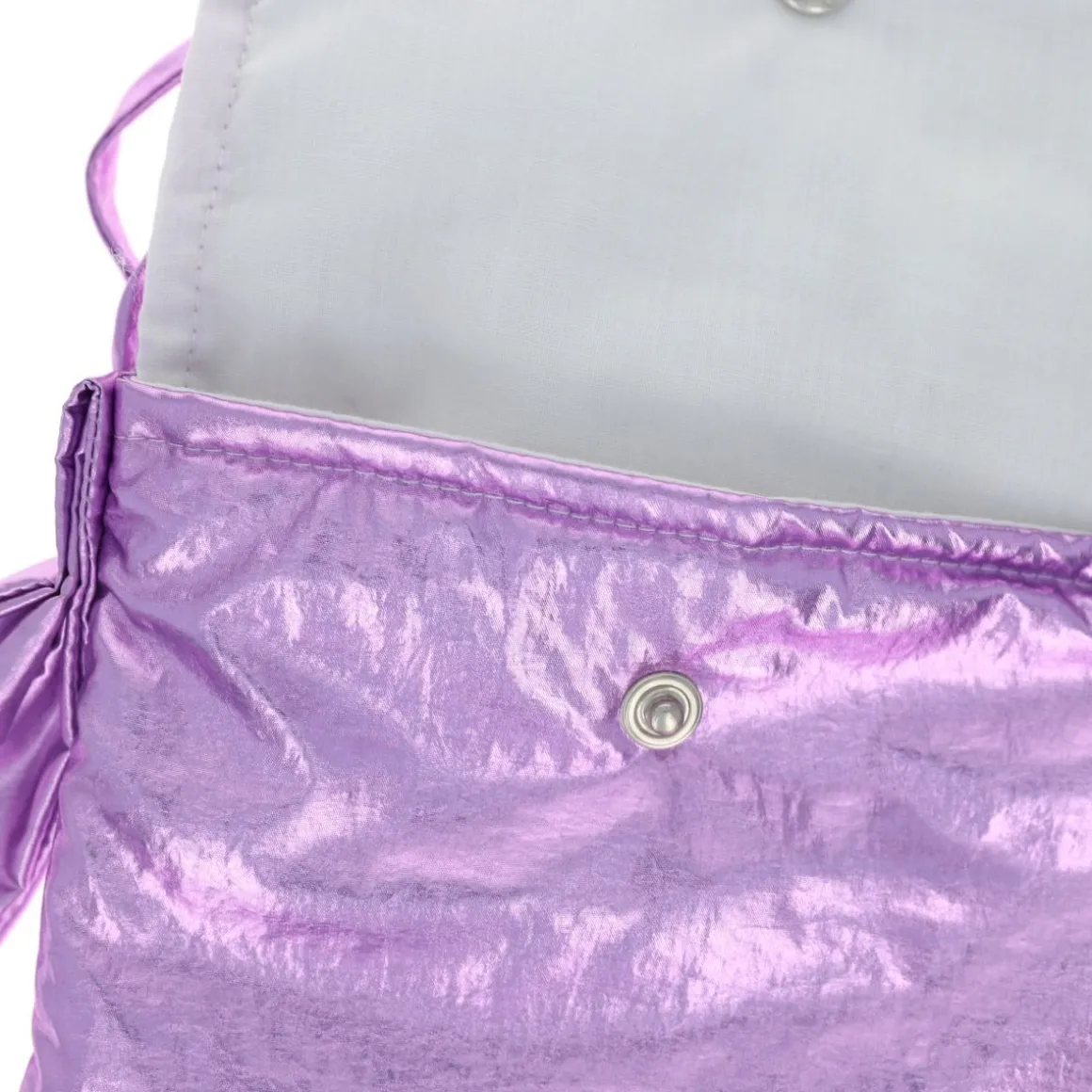 Sac bandoulière enfant métallisé violet