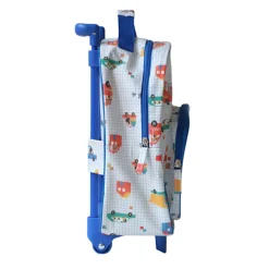 Sac cartable à roulettes véhicules et chiens - Croquette