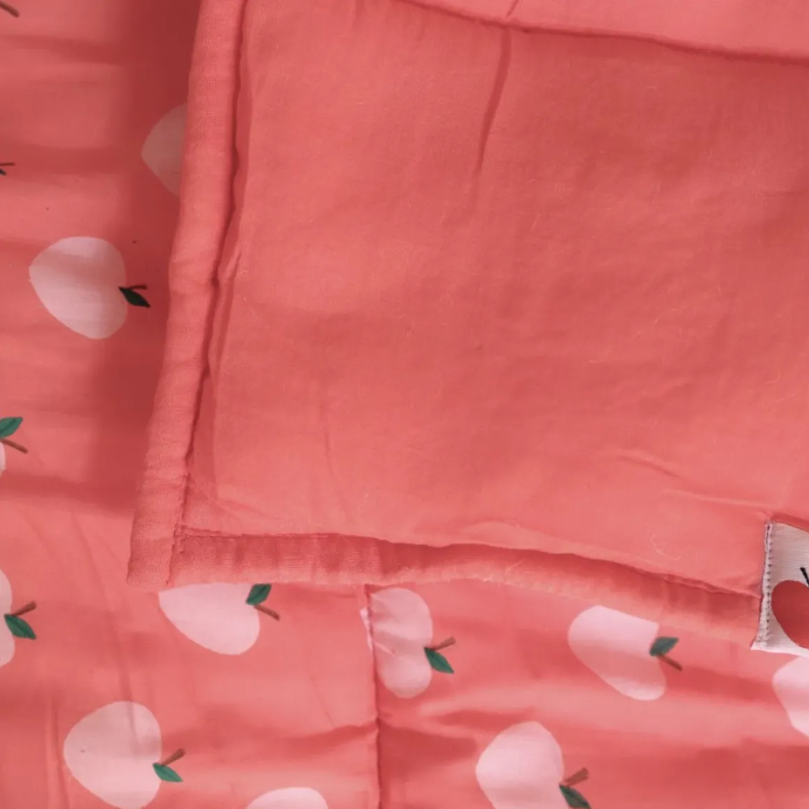 Sac de couchage enfant rose Pommes - Dans mon jardin