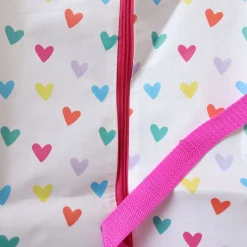 Sac de rangement coeurs multicolores