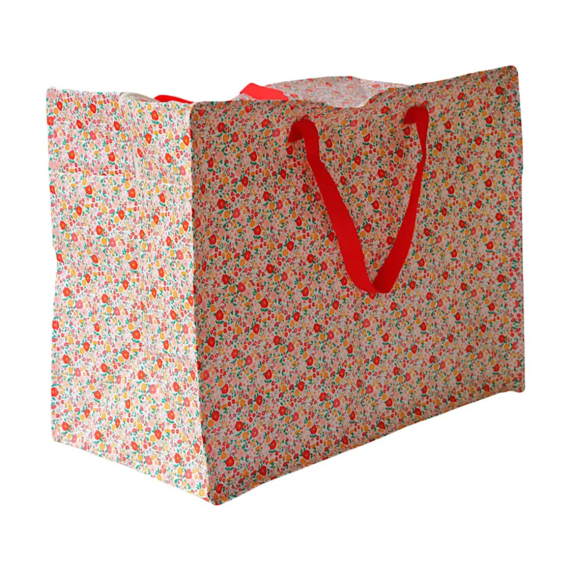 Sac de rangement fleuri - La petite poule rousse