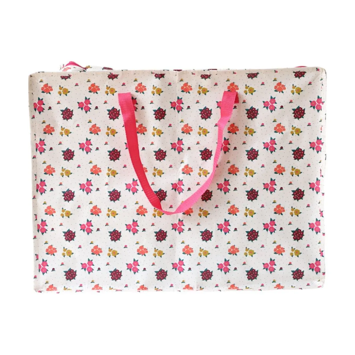 Sac de rangement fleurs roses - La vie en rose