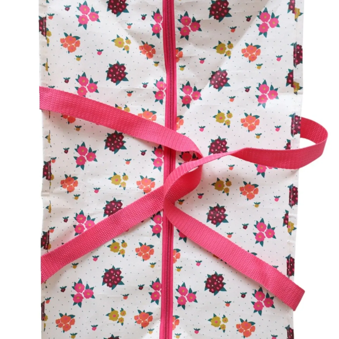 Sac de rangement fleurs roses - La vie en rose