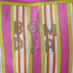 Sac tote bag broderie Bom Dia - Copacabana party !