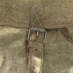 Sacoche cuir une boucle cuivre doré