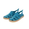 Sandales de plage bleu et beige