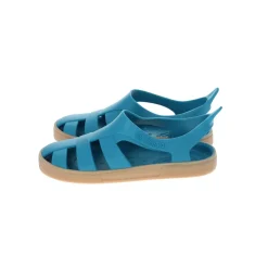 Sandales de plage bleu et beige