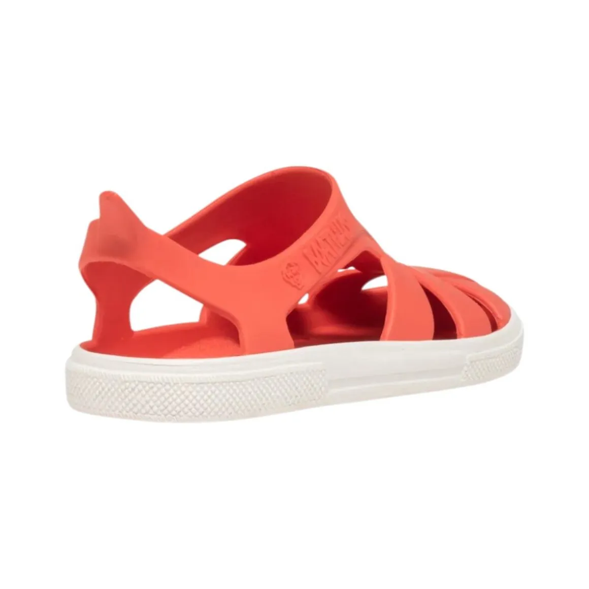 Sandales de plage enfant corail et blanc