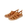 Sandales de plage ocre et beige