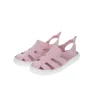 Sandales de plage rose et blanche